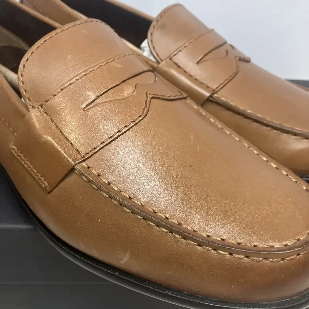 Rockport Men Classic Penny Loafer Dress Shoes M76445 Dark Brown Size 9W 9 Wide
